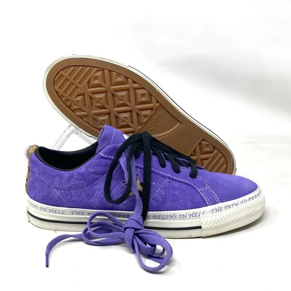 Converse One Star Pro Sean Pablo Suede Low Skate Shoes Lilac Men's Size A04371C - Picture 9 of 11